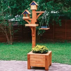 Rockler Bird Feeder Station Plan With 1/4'' MDF Templates