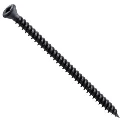 Centerline #6 X 2-1/4'' Trim Head Square Drive Wood Screws, Black, 100-Pack