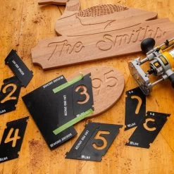 Rockler Interlock Signmaker's Templates, Script Font -Best Tool Shop 64759 03 1000 1