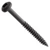 Centerline #6 X 1-1/2'' Pan Head Square Drive Pocket Hole Screws, Fine Thread, Black, 200-Pack -Best Tool Shop 65088 01 1000