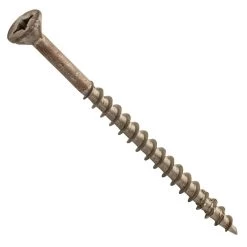 Centerline #8 X 3'' Flat Head Square X Self-Countersinking Wood Screws, Lube Finished, 100-Pack