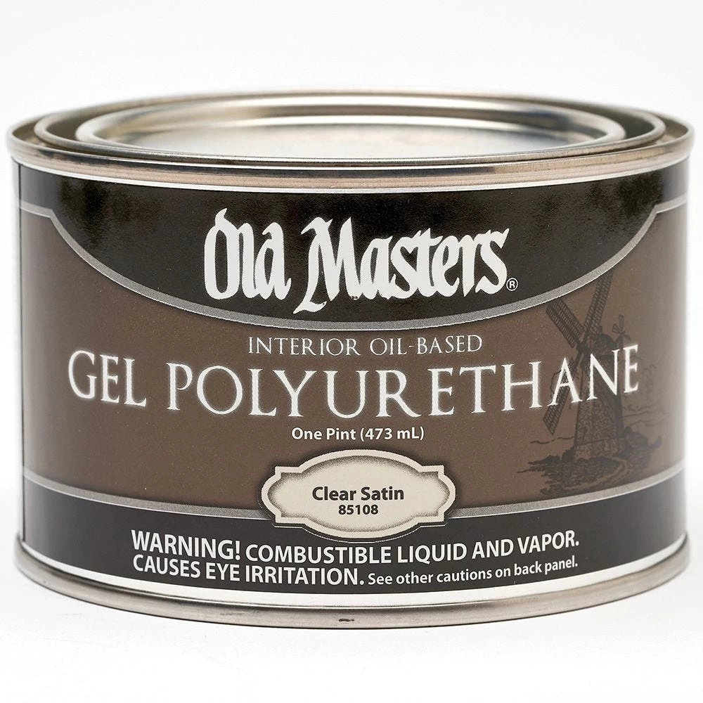 Old Masters Gel Polyurethane, Satin, Pint 3 Old Masters Gel Polyurethane, Satin, Pint