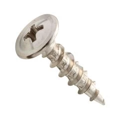 Centerline #8 X 3/4'' Low-Profile Washer Head Phillips Screws, Deep Thread, Nickel Finish, 100-Pack