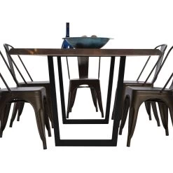 V-Shaped Welded Steel Table Leg Set, Black -Best Tool Shop 66014 02 1000 1