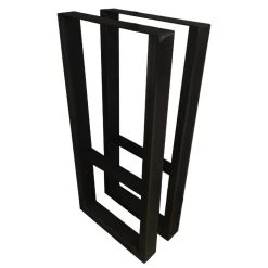 V-Shaped Welded Steel Table Leg Set, Black -Best Tool Shop 66908 01 1000 1