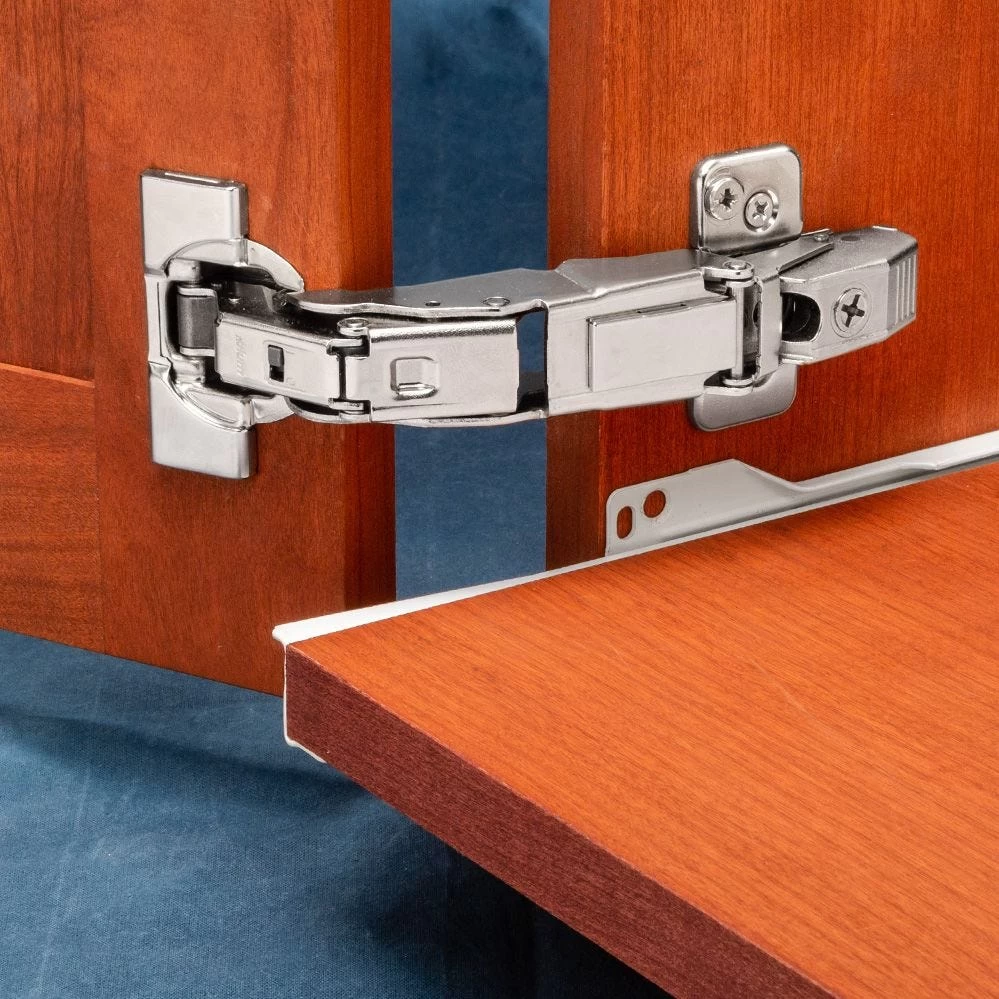 Blum Clip Top BLUMotion 155° Zero Protrusion Hinges, Nickel, Frameless, Full Overlay 4 Blum Clip Top BLUMotion 155° Zero Protrusion Hinges, Nickel, Frameless, Full Overlay - Image 2