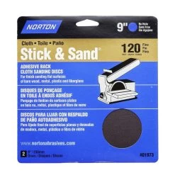 Adhesive Disc Paper 120 Grit, 9" (2-Pack)