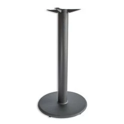 Round Flat Style 22'' Dia. Cast Iron Table Base, 4'' Dia. Column, Bar Height