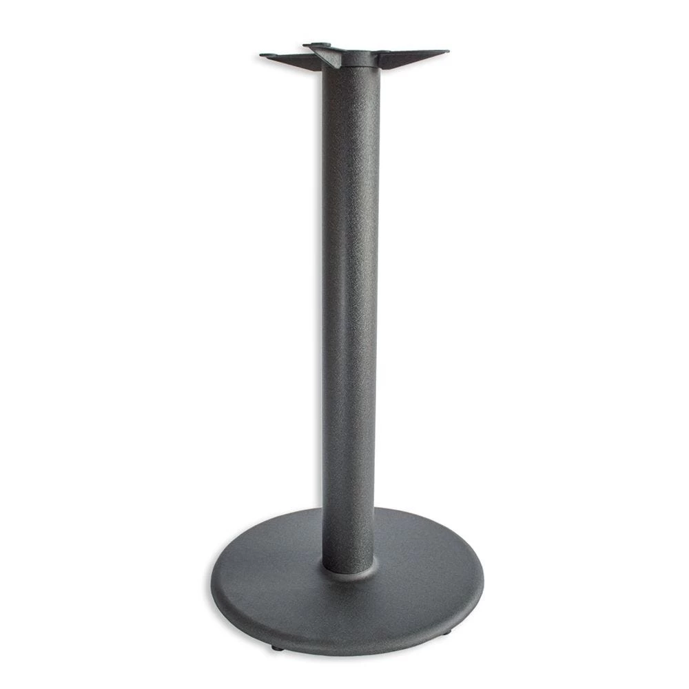 Round Flat Style 22'' Dia. Cast Iron Table Base, 4'' Dia. Column, Bar Height 3 Round Flat Style 22'' Dia. Cast Iron Table Base, 4'' Dia. Column, Bar Height