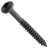 Centerline #6 X 1-1/4'' Pan Head Square Drive Pocket Hole Screws, Fine Thread, Black, 200-Pack -Best Tool Shop 67808 01 1000