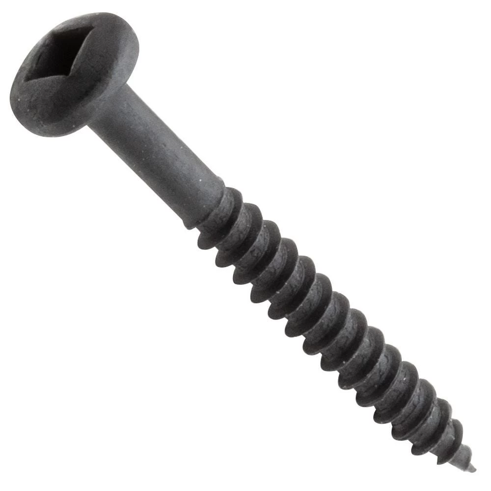 Centerline #6 X 1-1/4'' Pan Head Square Drive Pocket Hole Screws, Fine Thread, Black, 200-Pack 3 Centerline #6 X 1-1/4'' Pan Head Square Drive Pocket Hole Screws, Fine Thread, Black, 200-Pack
