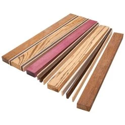 Exotic Hardwood Cutting Board Kit, 9-7/8''W X 16''L X 3/4'' Thick