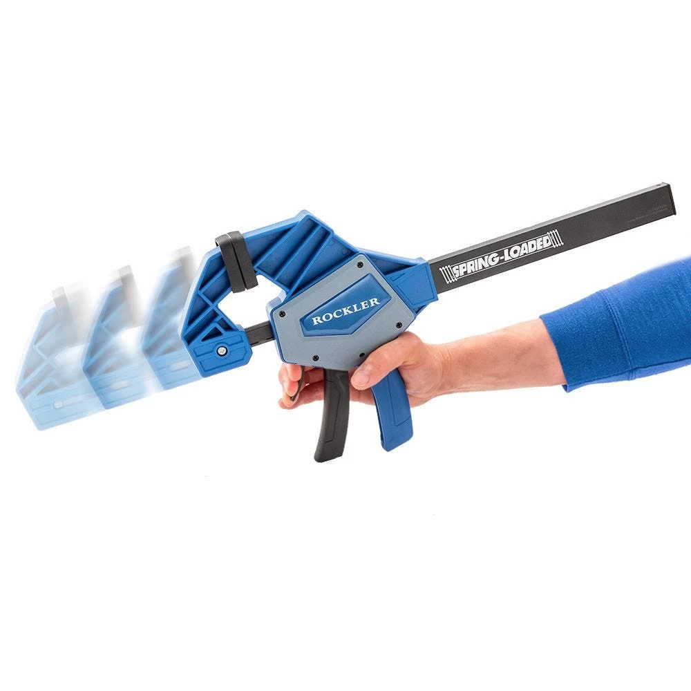 Rockler 6'' Heavy-Duty Spring-Loaded Bar Clamp 3 Rockler 6'' Heavy-Duty Spring-Loaded Bar Clamp