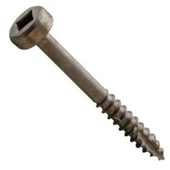 Centerline #7 X 1-1/4'' Pan Head Square Drive Pocket Hole Screws, Fine Thread, Lube Finished, 200-Pack