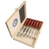 Two Cherries - Set Of Six Bevel Edge Chisels With Plastic Handles In Wooden Box -Best Tool Shop 68850 01 1000