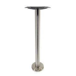 Bolt-Down Stainless Steel Table Base/Pedestal, Bar Height
