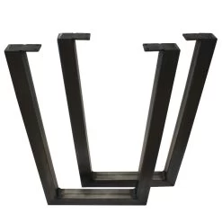 V-Shaped Welded Steel Table Leg Set, Black -Best Tool Shop 69315 02 1000 1