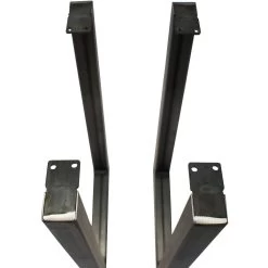 V-Shaped Welded Steel Table Leg Set, Black -Best Tool Shop 69315 03 1000 1