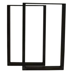 U-ShapedWelded Steel Table Leg Set, Black -Best Tool Shop 69415 01 1000 1