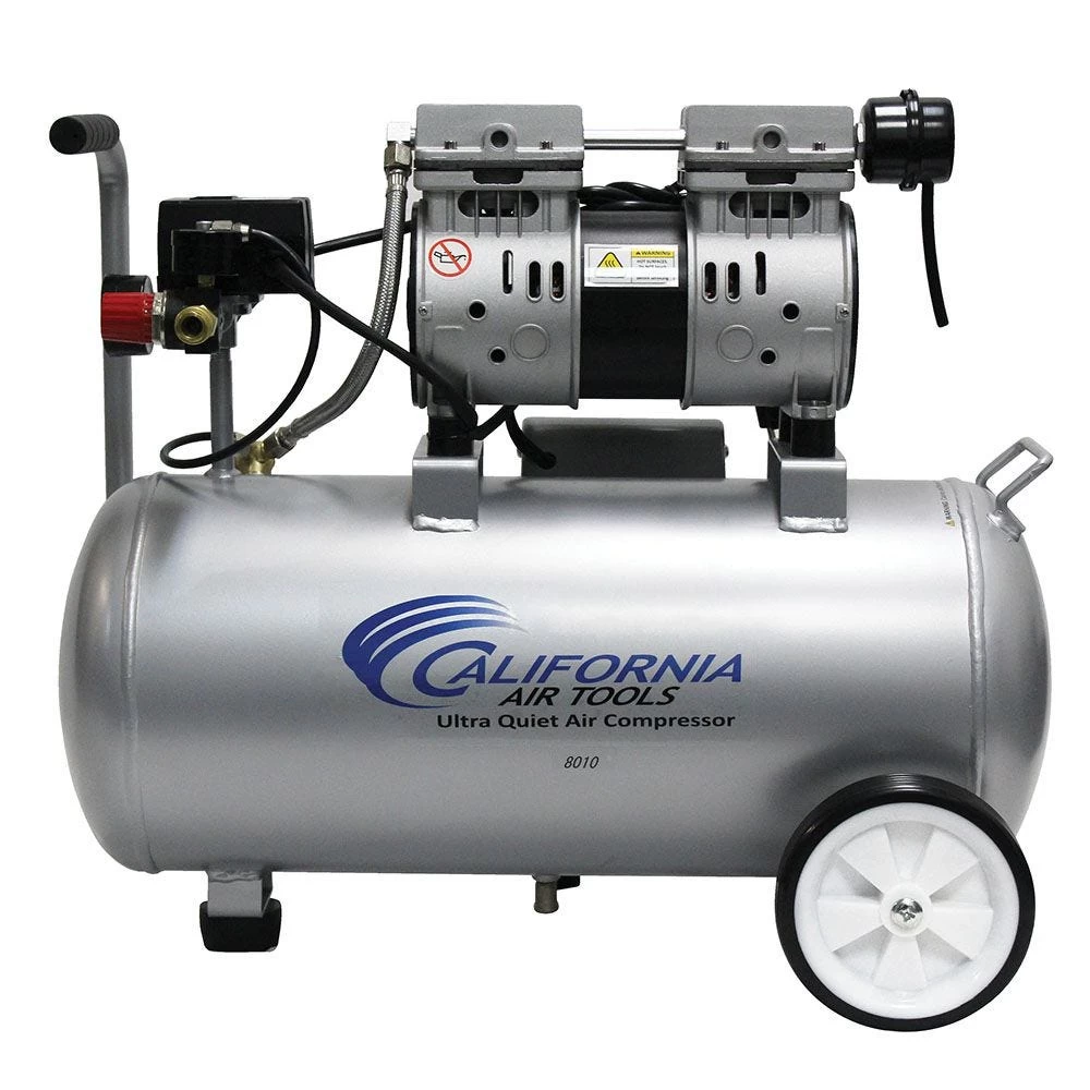 California Air Tools Ultra Quiet Air Compressor 8010, 1HP, 8-Gallon Steel Tank 3 California Air Tools Ultra Quiet Air Compressor 8010, 1HP, 8-Gallon Steel Tank