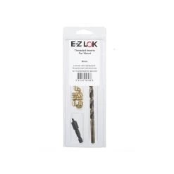 E-Z Knife Threaded Insert Installation Kit For Hard Wood - Brass - 8-32