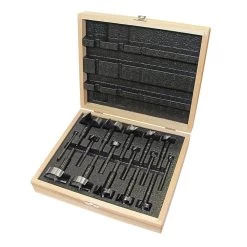 Fisch 16-Piece Black Shark Forstner Bit Set, Imperial