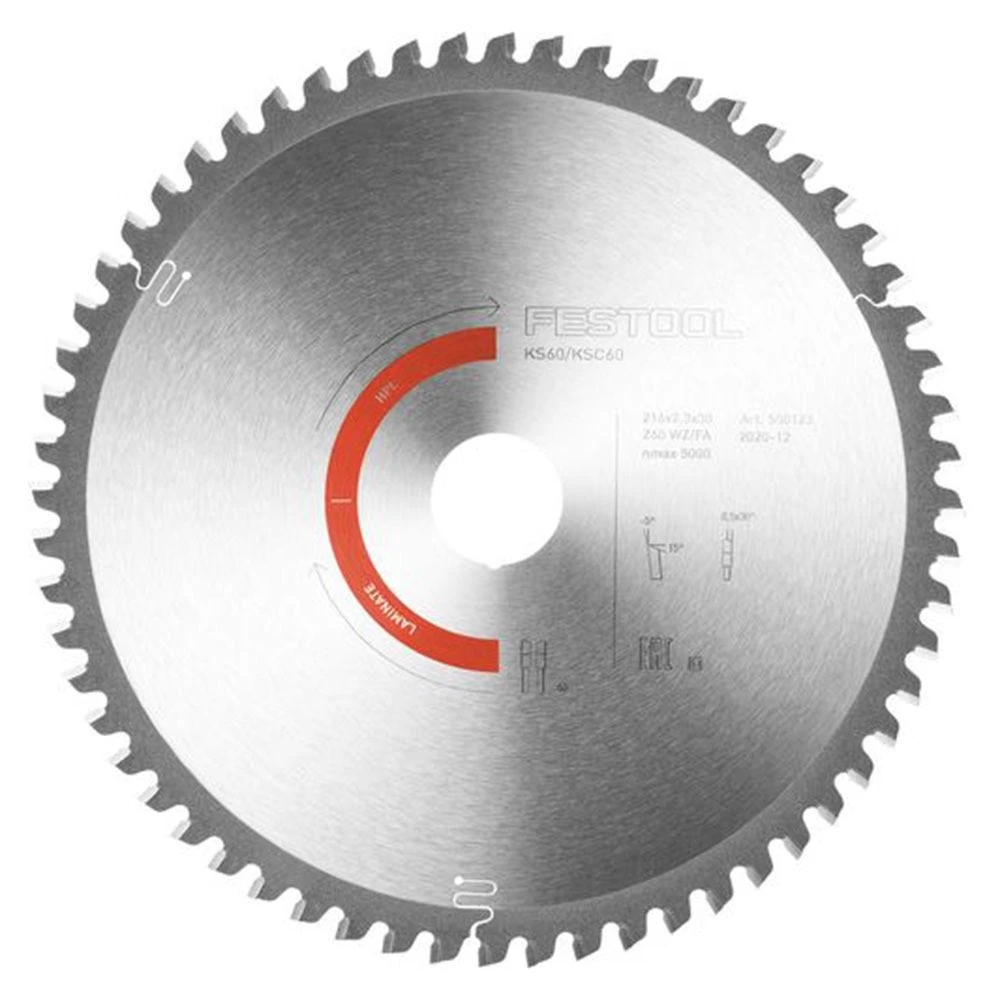 Festool 8-1/2'' Saw Blade For KSC 60, Laminate/HPL (576930) 3 Festool 8-1/2'' Saw Blade For KSC 60, Laminate/HPL (576930)