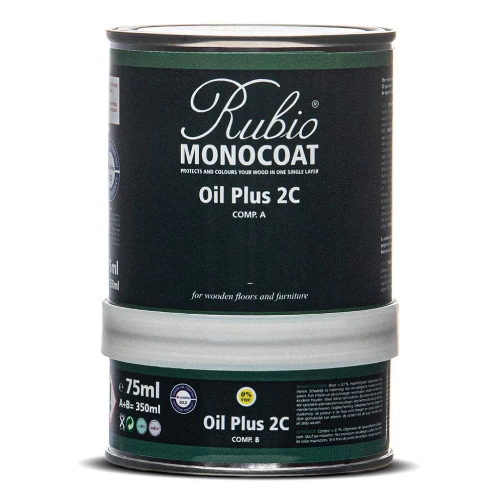 Rubio Monocoat Oil Plus 2C Wood Finish Combo Kit, 350ml, Cotton White 4 Rubio Monocoat Oil Plus 2C Wood Finish Combo Kit, 350ml, Cotton White - Image 2