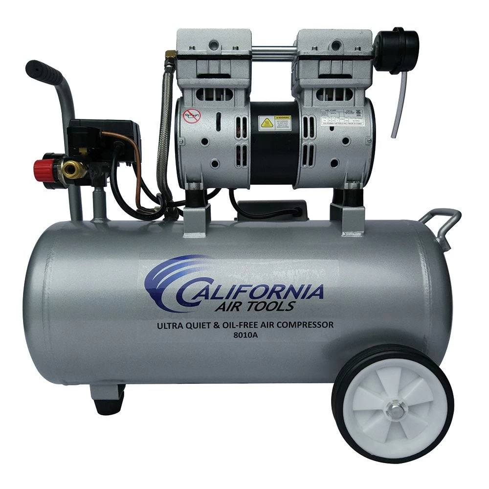 California Air Tools Ultra Quiet Air Compressor 8010A, 1HP, 8-Gallon Aluminum Tank 3 California Air Tools Ultra Quiet Air Compressor 8010A, 1HP, 8-Gallon Aluminum Tank