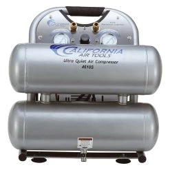 California Air Tools Ultra Quiet Air Compressor 4610S, 1HP, 4.6-Gallon Steel Tank