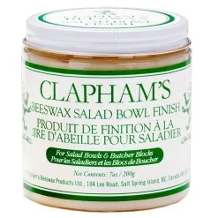 Clapham's Beeswax Salad Bowl Finish, 7 Oz.