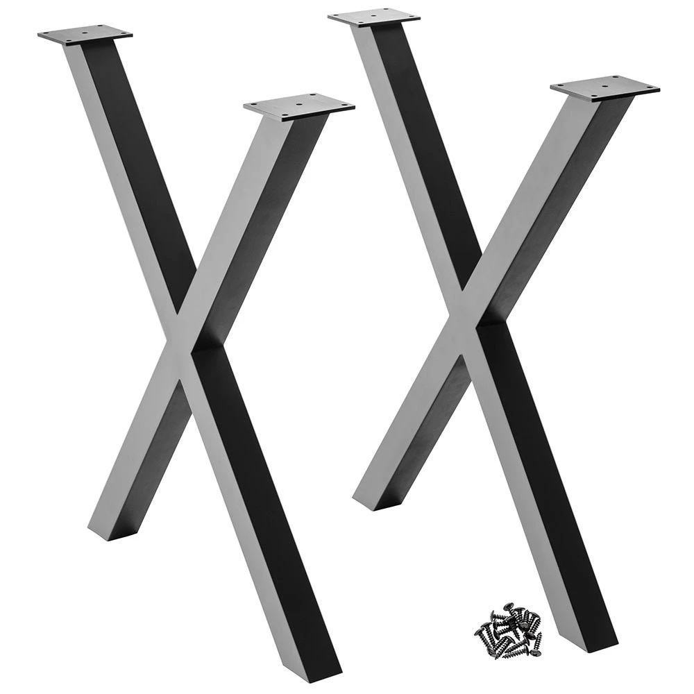 I-Semble Crossed Bar Steel Legs With Adjustable Feet, Set Of 2 4 I-Semble Crossed Bar Steel Legs With Adjustable Feet, Set Of 2 - Image 2