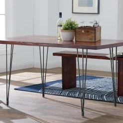 28'' I-Semble 3-Rod Hairpin Table Legs W/Adjustable Feet, 4-Pack, Black -Best Tool Shop 87620 02 1000