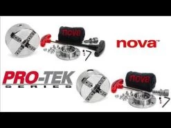 Nova 48293 Pro-Tek G3 Chuck Bundle With 2'', 4'' And Pin Jaws, 1''x 8 TPI Direct Thread -Best Tool Shop hqdefault 102 7