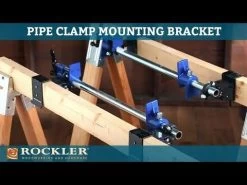 Rockler Pipe Clamp Mounting Brackets, Pair