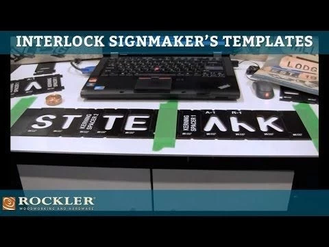 Rockler Interlock Signmaker's Template Kits, State Park Font 11 Rockler Interlock Signmaker's Template Kits, State Park Font - Image 9