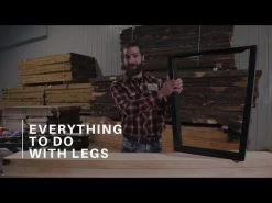 Welded Steel Bench/Chair Leg Set With Backrest, Unfinished -Best Tool Shop hqdefault 48 8